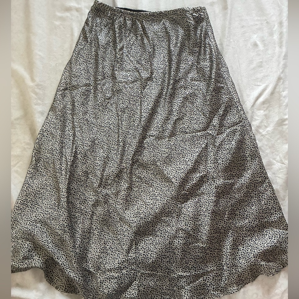 Sienna Sky Silver Sequin Maxi A-Line Skirt